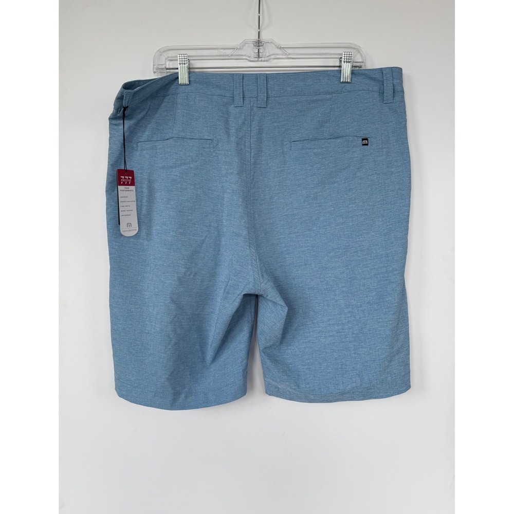 Travis Mathew Prestige 777 Palladium True Performance Shorts Men's 38 Blue Golf